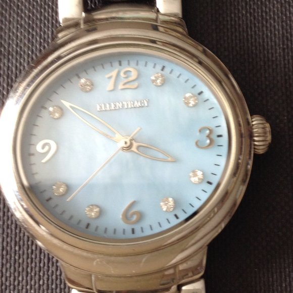 Ellen Tracy mother of pearl watch - Picture 6 of 7